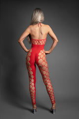 Fantasy Lingerie Sheer Slow Burn Crotchless Bodystocking