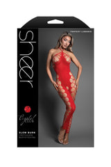 Fantasy Lingerie Sheer Slow Burn Crotchless Bodystocking