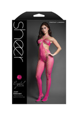 Fantasy Lingerie Sheer Just Enough Crotchless Bodystocking