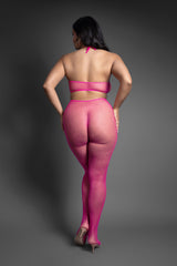 Fantasy Lingerie Queen Sheer Just Enough Crotchless Bodystocking