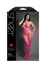Fantasy Lingerie Queen Sheer Just Enough Crotchless Bodystocking