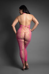 Fantasy Lingerie Queen Sheer Tempt Me Crotchless Bodystocking
