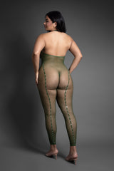 Fantasy Lingerie Queen Sheer Keep Looking Crotchless Bodystocking