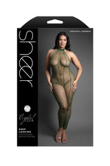 Fantasy Lingerie Queen Sheer Keep Looking Crotchless Bodystocking