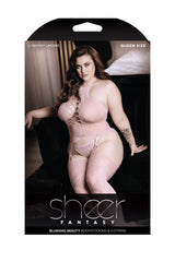 Fantasy Lingerie Sheer Blushing Beauty Bodystocking & G-string Queen