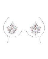 Le Désir Bliss Open Cup Strappy Teddy Tie Dye Fishnet with Jewelry Pasties