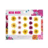 Neva Nude Indio Empress Real Dried Pressed Flower Face & Body Stickers - Yellow