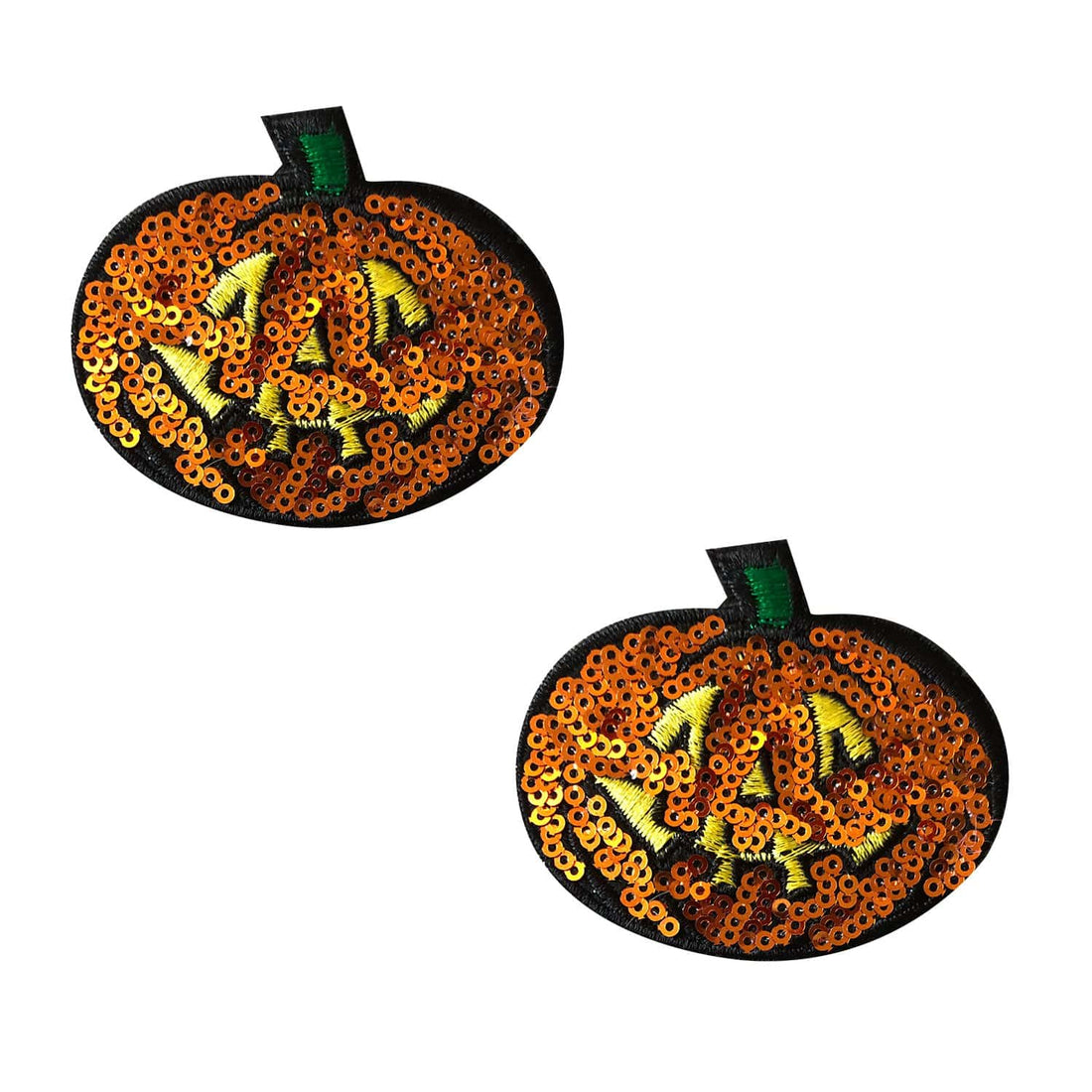 Neva Nude Pumpkin Sequin Pasties - Orange