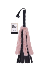 Sex & Mischief Brat Faux Fur Flogger Pink/Black