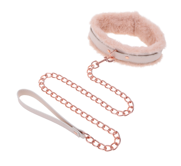 Sex & Mischief Peaches 'n CreaMe Fur Collar & Leash