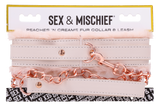 Sex & Mischief Peaches 'n CreaMe Fur Collar & Leash