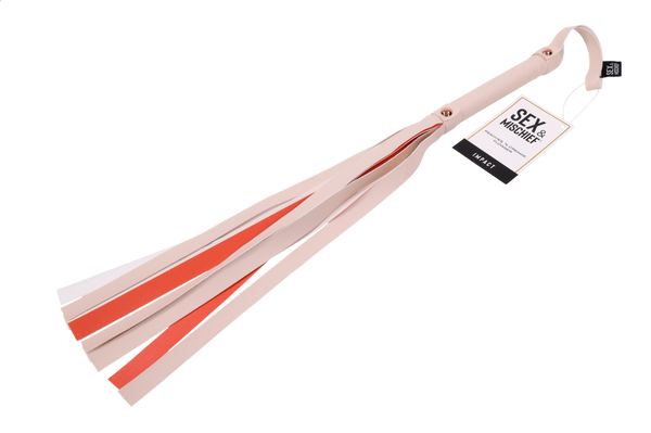 Sex & Mischief Peaches 'n CreaMe Stripe Flogger