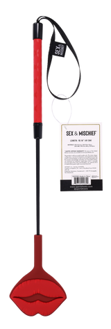 Sex & Mischief Ex's & Oh's Kiss Crop - Red/Black