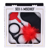 Sex & Mischief Ex's & Oh's Kiss Kit - Red/Black