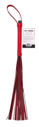 Sex & Mischief Ex's & Oh's Crystal Flogger - Red