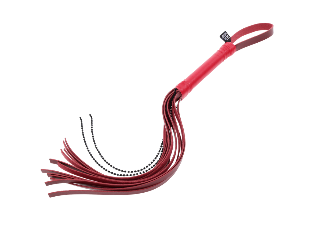 Sex & Mischief Ex's & Oh's Crystal Flogger - Red