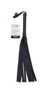 Sex & Mischief Faux Leather Flogger - Black