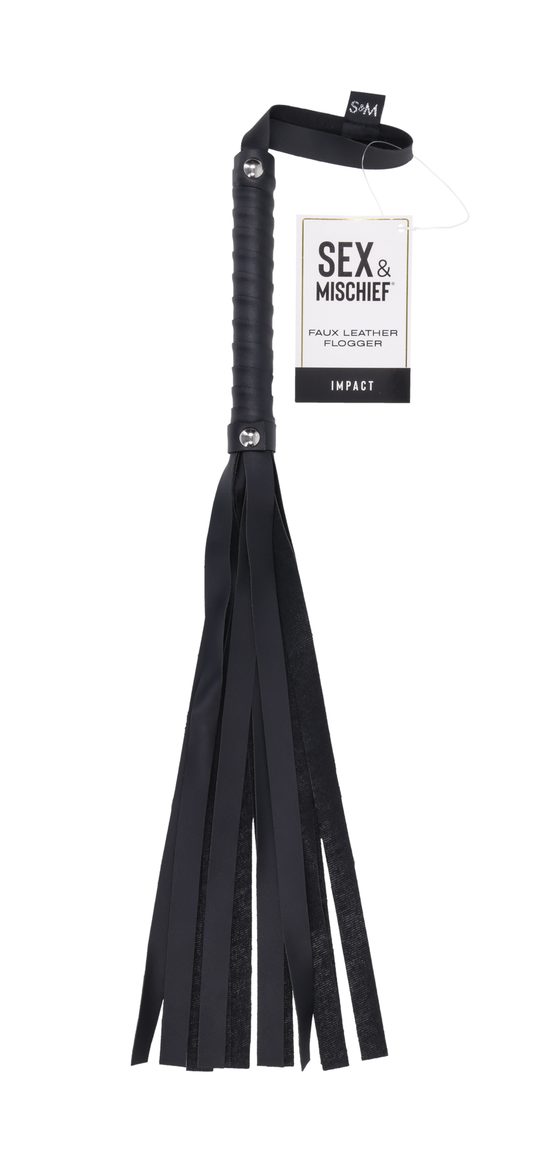 Sex & Mischief Faux Leather Flogger - Black