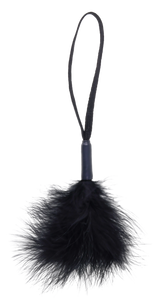 Sex & Mischief Peaches 'n CreaMe Wrist Feather Tickler - Black