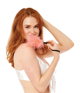 Sex & Mischief Peaches 'n CreaMe Wrist Feather Tickler - Peach