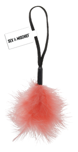 Sex & Mischief Peaches 'n CreaMe Wrist Feather Tickler - Peach