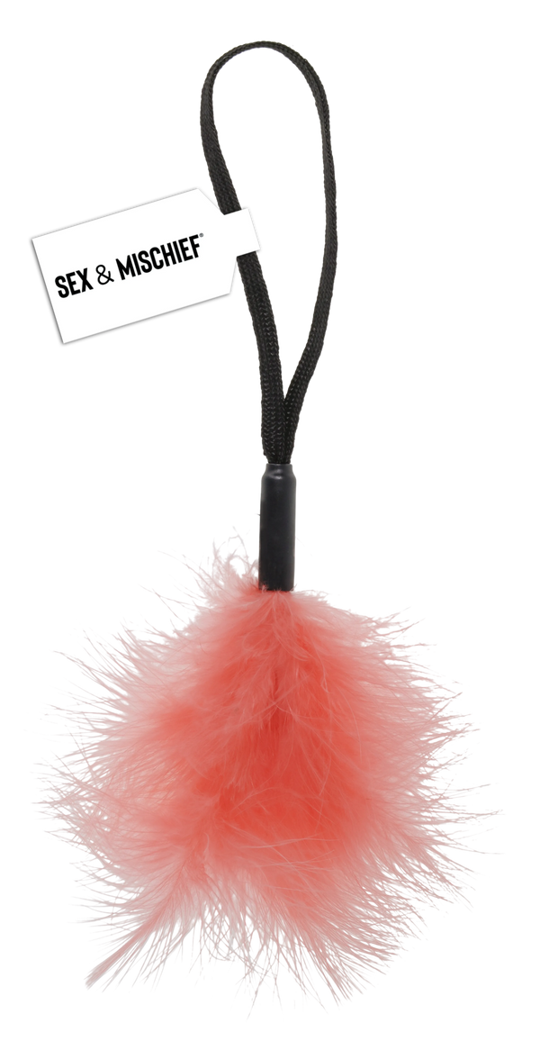 Sex & Mischief Peaches 'n CreaMe Wrist Feather Tickler - Peach