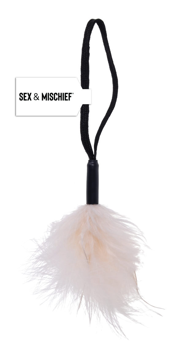 Sex & Mischief Peaches 'n CreaMe Wrist Feather Tickler - CreaMe