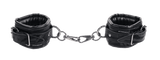 Sportsheets Velvet Noir Handcuffs - Black