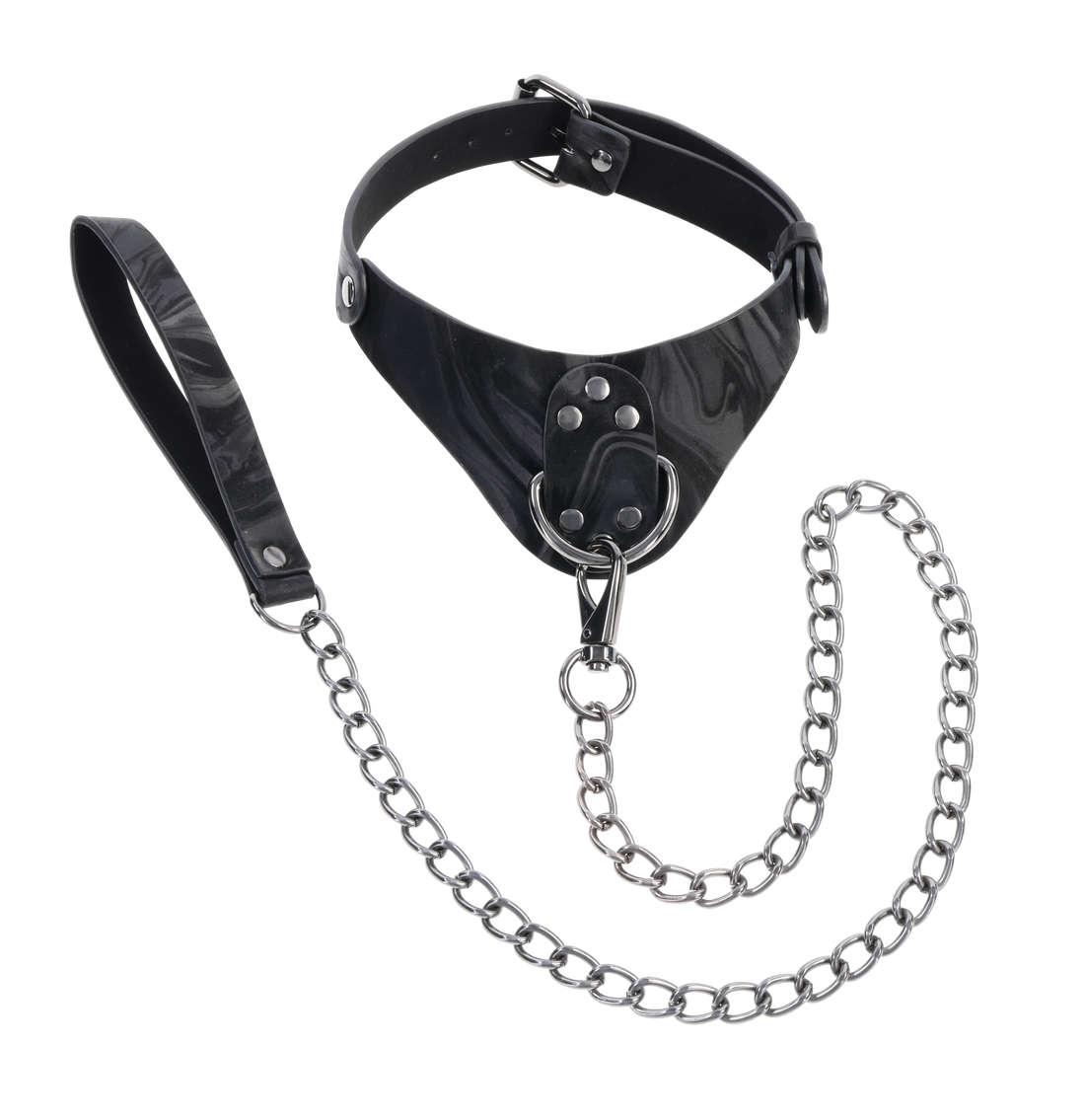 Sportsheets Velvet Noir Collar & Leash - Black