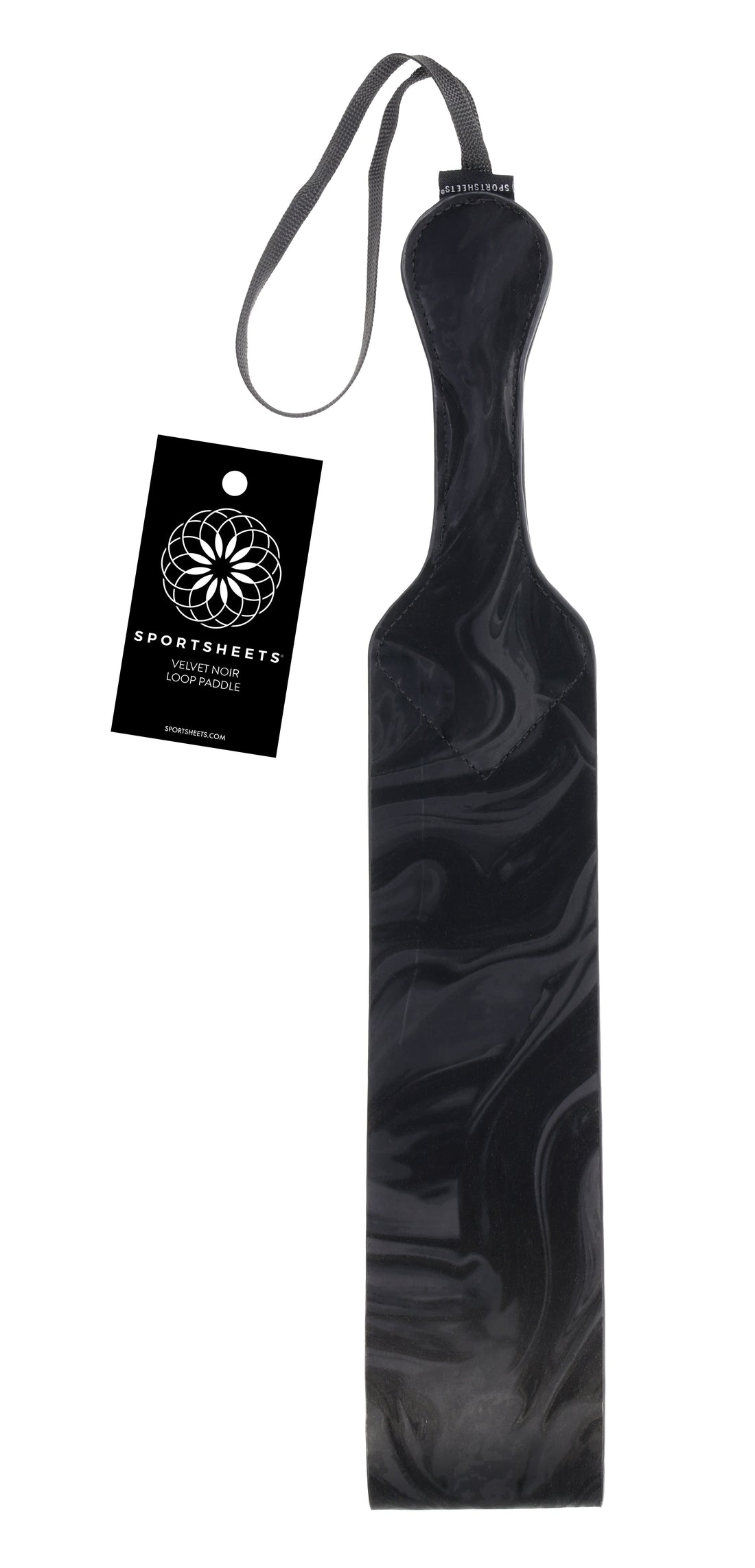 Sportsheets Velvet Noir Loop Paddle - Black