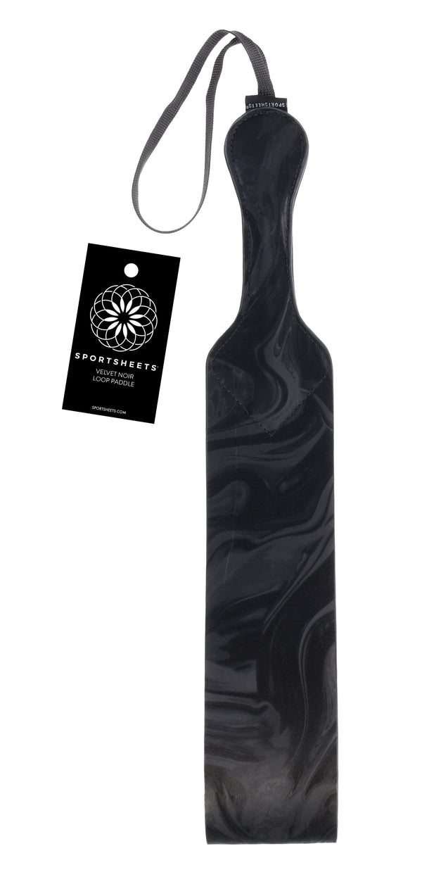 Sportsheets Velvet Noir Loop Paddle - Black