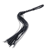Sportsheets Velvet Noir Chain Flogger - Black