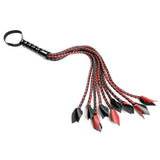 Saffron Braided Flogger - Red/Black
