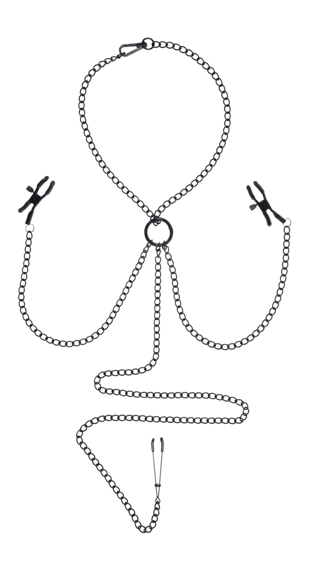 Saffron Chain Nipple to Clit Set - Black