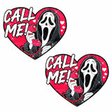 Neva Nude Call me Scream Glitter Heart Pasties - Multicolor