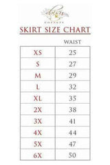 Daisy Corsets Rainbow Animal Print Faux Leather Fringe Skirt
