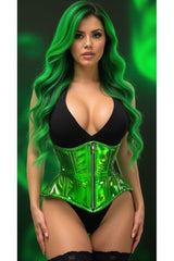 Daisy Corsets Top Drawer Holo Double Steel Boned Underbust Waist Cincher Corset
