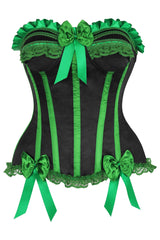 Daisy Corsets Top Drawer 2 PC Striped Burlesque Steel Boned Corset & Bloomer Set