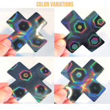 Neva Nude Holographic X Factor Pasties - Black