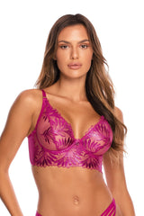 Axami 10271 Embroidery Longline Corset Bra Brillance Pink Shimmer MADE IN EUROPE