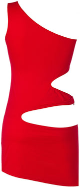 Axami 9249 Microfiber Sexy Red Dress Cutouts Rings MADE IN EUROPE