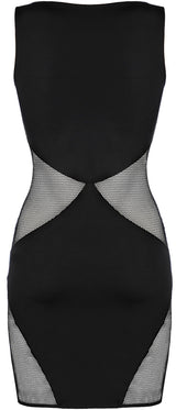 Axami 9279 Sexy Microfiber Black Sheer Dress MADE IN EUROPE