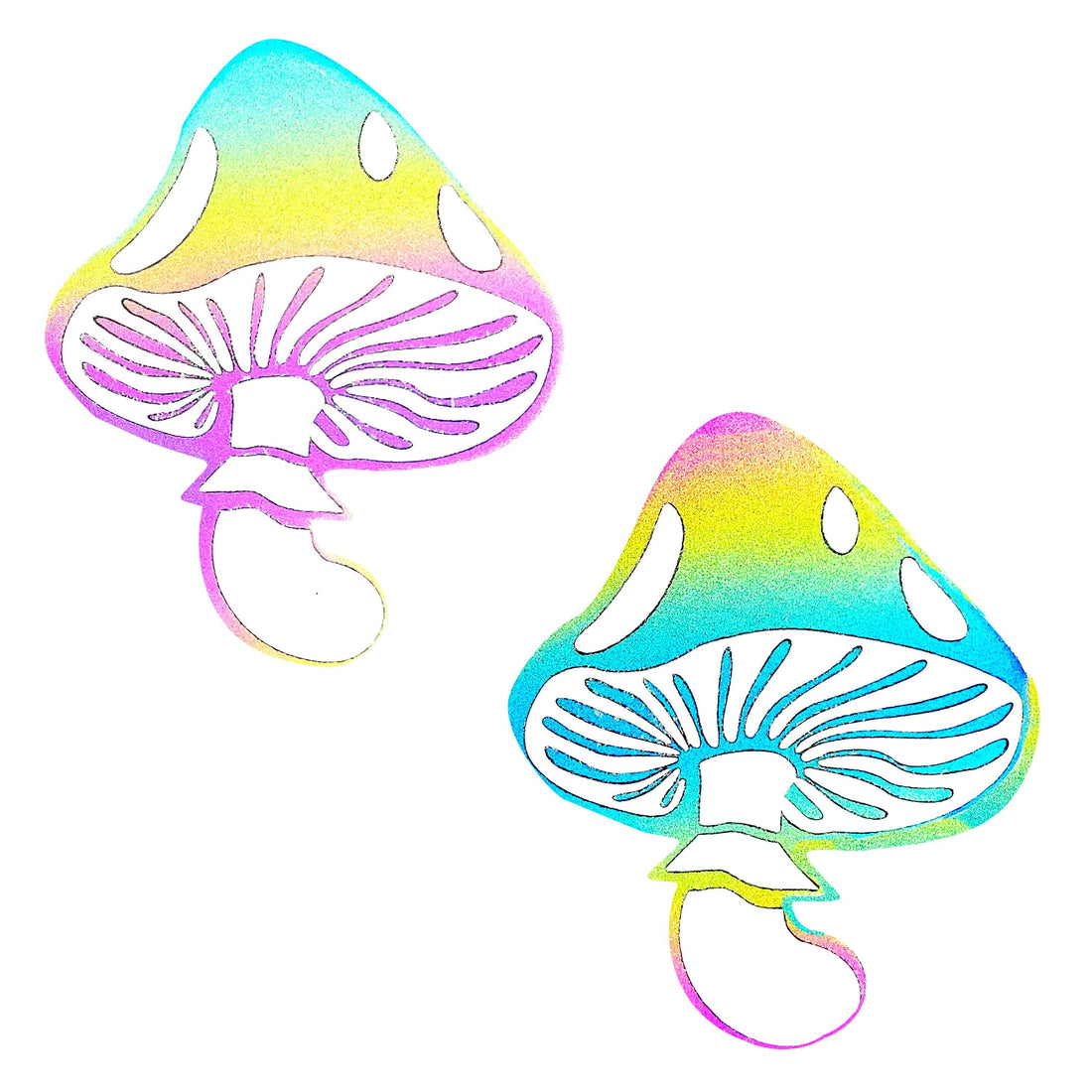 Neva Nude Reflective Toadstool Pasties - Multicolor