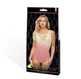 Lapdance Pink Rosy Sunset Bodysuit Bodystocking Ombre