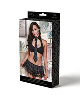 Baci Lingerie Prep School Dropout 3-pc Set - Black/Blue