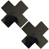 Neva Nude Dom Queen Status Wet Vinyl X Pasties - Black QN