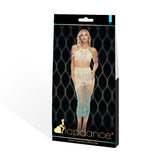 Lapdance Green Goddess 2 Piece Stocking Skirt Top Set Ombre