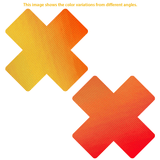 Neva Nude Chameleon Color Changing X Factor Pasties - Orange/Yellow