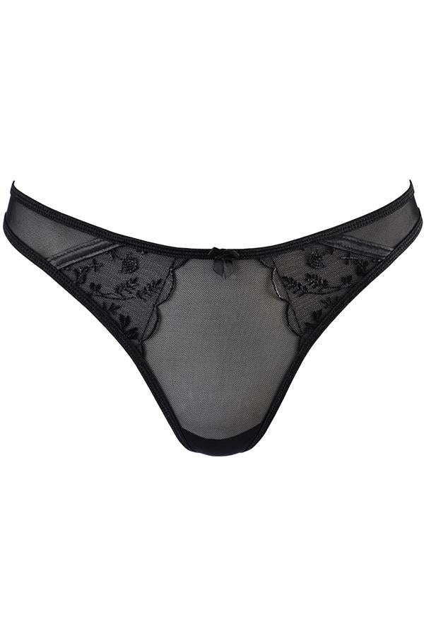 Duchessa Sheer G-String Black