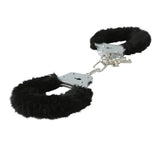 Sex & Mischief Furry Handcuffs - Black
